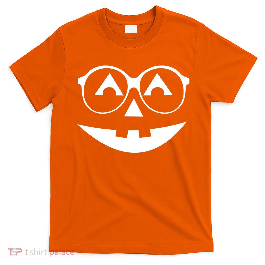 Geeky Pumpkin Jack O Lantern T-Shirt