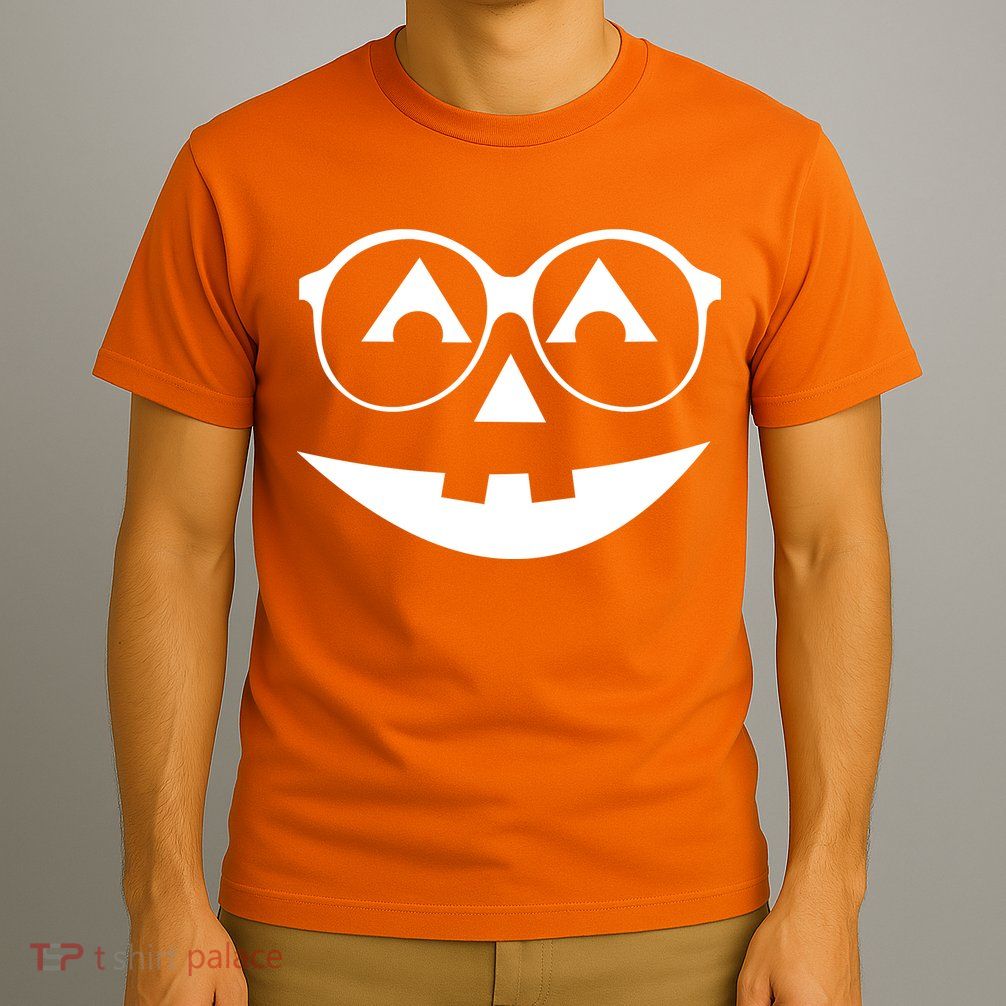 Geeky Pumpkin Jack O Lantern T-Shirt