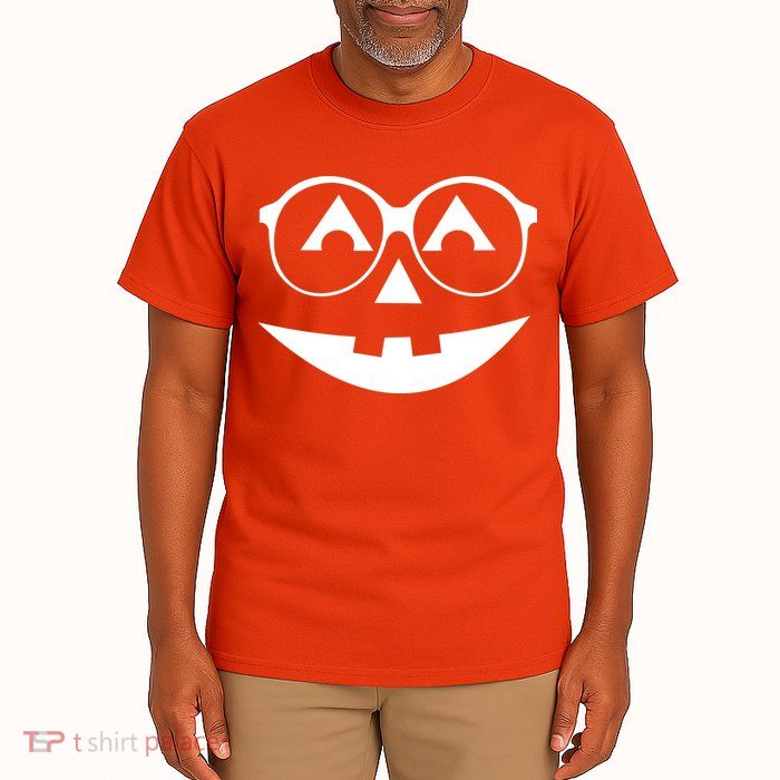 Geeky Pumpkin Jack O Lantern Tall T-Shirt