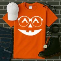 Geeky Pumpkin Jack O Lantern Tall T-Shirt