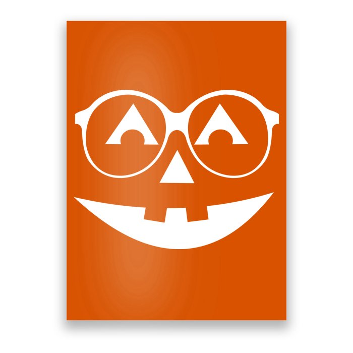 Geeky Pumpkin Jack O Lantern Poster