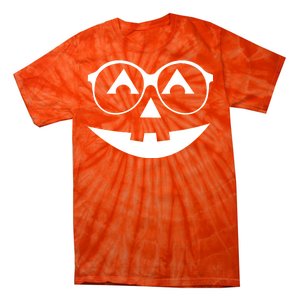 Geeky Pumpkin Jack O Lantern Tie-Dye T-Shirt