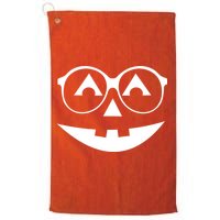 Geeky Pumpkin Jack O Lantern Golf Towel