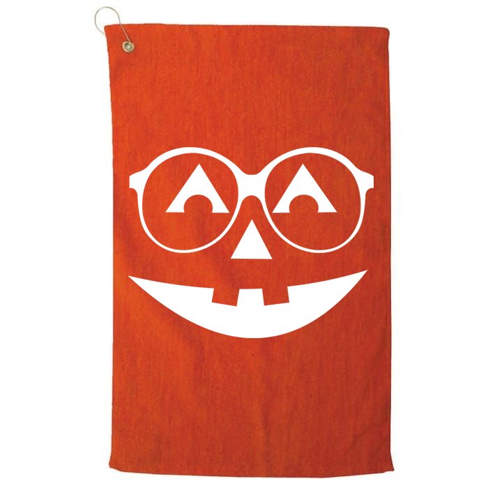 Geeky Pumpkin Jack O Lantern Golf Towel