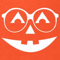 Geeky Pumpkin Jack O Lantern Golf Towel