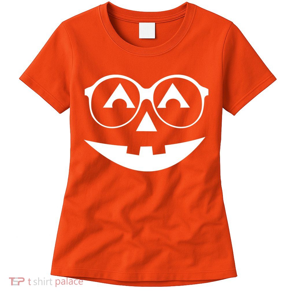 Geeky Pumpkin Jack O Lantern Women's T-Shirt