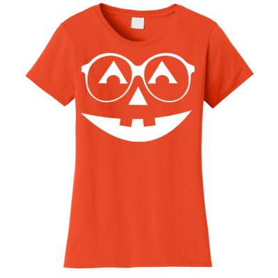 Geeky Pumpkin Jack O Lantern Women's T-Shirt