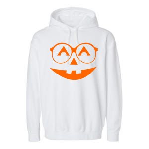 Geeky Pumpkin Jack O Lantern Garment-Dyed Fleece Hoodie