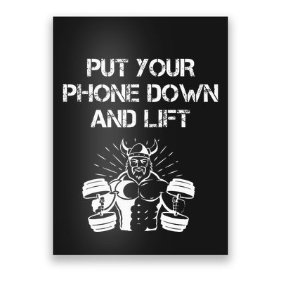 Gym Etiquette Fitness Rules Put Your Phone Down And Lift Poster