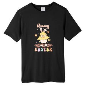 Groovy Easter Funny Chick Retro Easter Day Tall Fusion ChromaSoft Performance T-Shirt