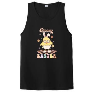 Groovy Easter Funny Chick Retro Easter Day PosiCharge Competitor Tank