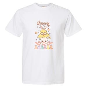 Groovy Easter Funny Chick Retro Easter Day Garment-Dyed Heavyweight T-Shirt