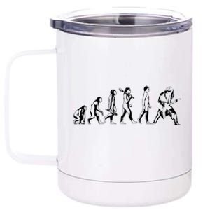 Guitar Evolution Funny Guitarist Player Musician 12 oz Stainless Steel Tumbler Cup