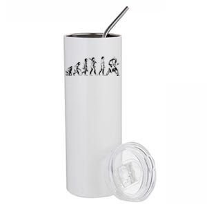 Guitar Evolution Funny Guitarist Player Musician Stainless Steel Tumbler