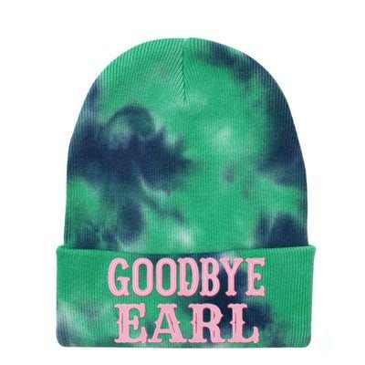 Goodbye Earl Funny Sayings Cow Country Western Concert Tie Dye 12in Knit Beanie