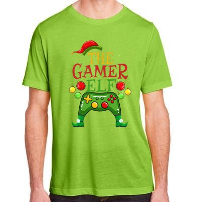 Gamer ELF Family Matching Christmas Funny Gaming Pajama PJ Gift Adult ChromaSoft Performance T-Shirt