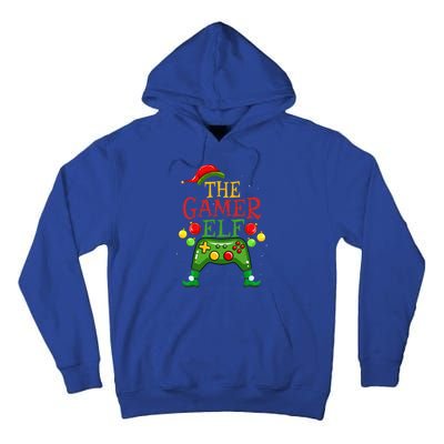 Gamer ELF Family Matching Christmas Funny Gaming Pajama PJ Gift Tall Hoodie