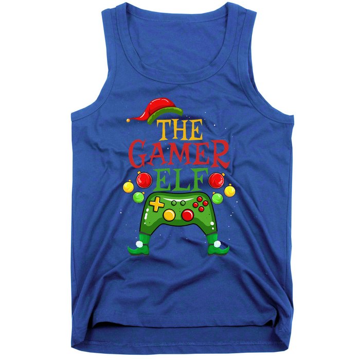 Gamer ELF Family Matching Christmas Funny Gaming Pajama PJ Gift Tank Top