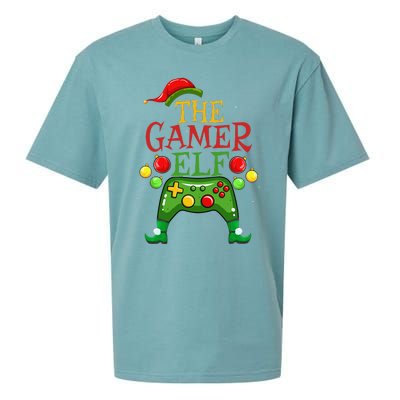 Gamer ELF Family Matching Christmas Funny Gaming Pajama PJ Gift Sueded Cloud Jersey T-Shirt