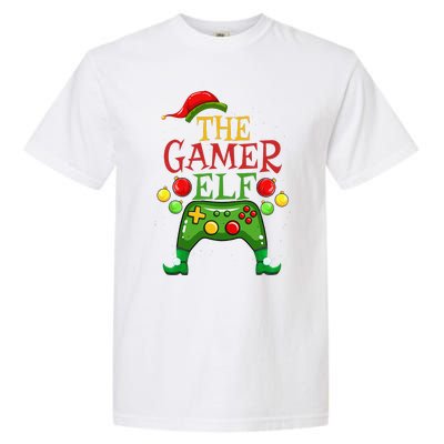 Gamer ELF Family Matching Christmas Funny Gaming Pajama PJ Gift Garment-Dyed Heavyweight T-Shirt