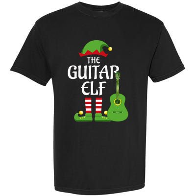 Guitar Elf Family Matching Group Christmas Garment-Dyed Heavyweight T-Shirt