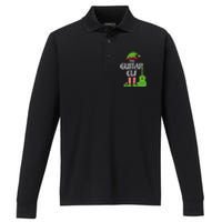 Guitar Elf Family Matching Group Christmas Performance Long Sleeve Polo