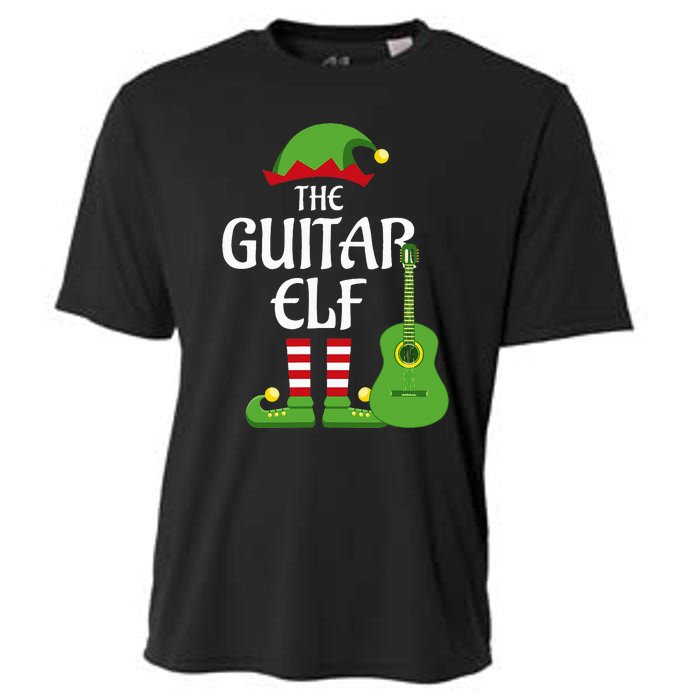 Guitar Elf Family Matching Group Christmas Cooling Performance Crew T-Shirt