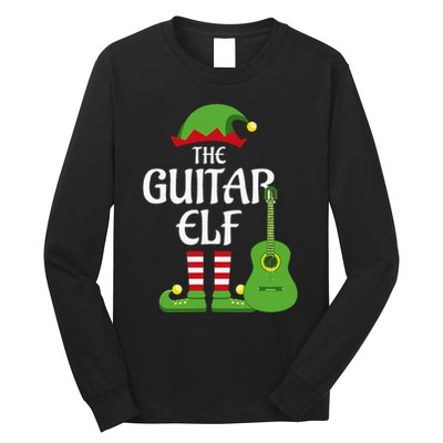Guitar Elf Family Matching Group Christmas Long Sleeve Shirt