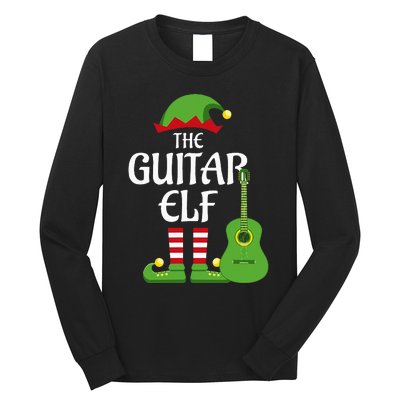 Guitar Elf Family Matching Group Christmas Long Sleeve Shirt