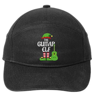 Guitar Elf Family Matching Group Christmas 7-Panel Snapback Hat