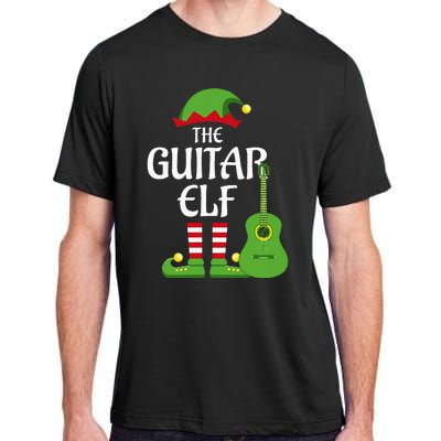 Guitar Elf Family Matching Group Christmas Adult ChromaSoft Performance T-Shirt