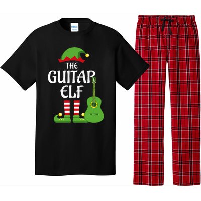 Guitar Elf Family Matching Group Christmas Pajama Set