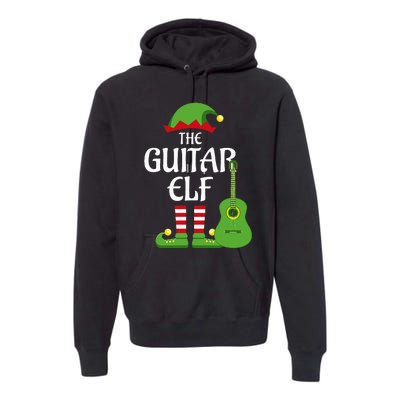 Guitar Elf Family Matching Group Christmas Premium Hoodie