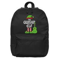 Guitar Elf Family Matching Group Christmas 16 in Basic Backpack