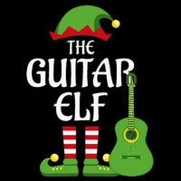 Guitar Elf Family Matching Group Christmas 16 in Basic Backpack