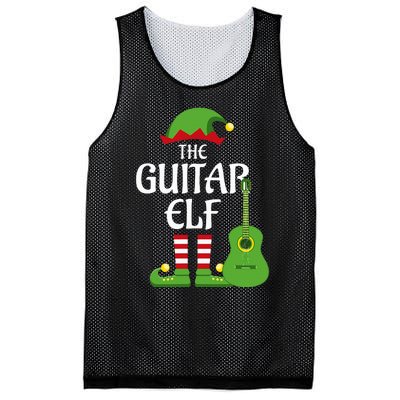 Guitar Elf Family Matching Group Christmas Mesh Reversible Basketball Jersey Tank