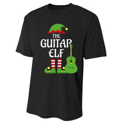 Guitar Elf Family Matching Group Christmas Performance Sprint T-Shirt