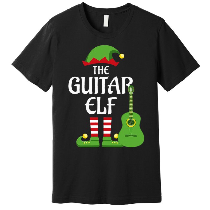 Guitar Elf Family Matching Group Christmas Premium T-Shirt