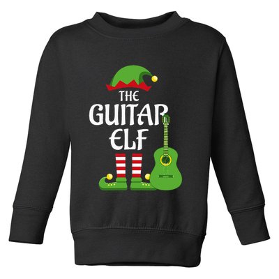Guitar Elf Family Matching Group Christmas Toddler Sweatshirt