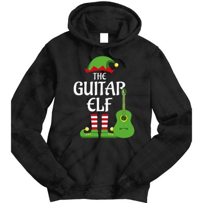 Guitar Elf Family Matching Group Christmas Tie Dye Hoodie