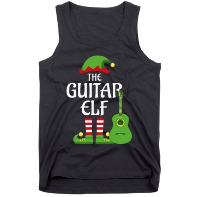 Guitar Elf Family Matching Group Christmas Tank Top