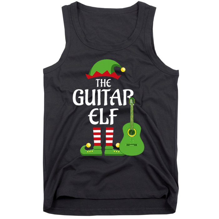 Guitar Elf Family Matching Group Christmas Tank Top