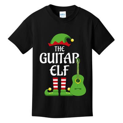 Guitar Elf Family Matching Group Christmas Kids T-Shirt