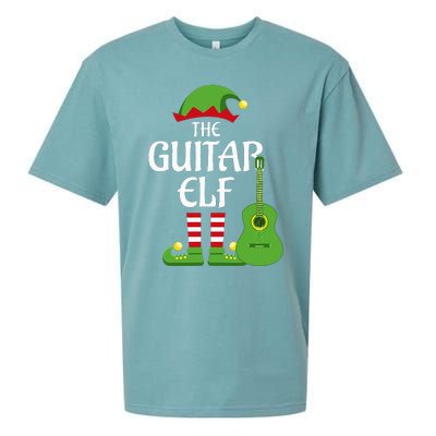 Guitar Elf Family Matching Group Christmas Sueded Cloud Jersey T-Shirt