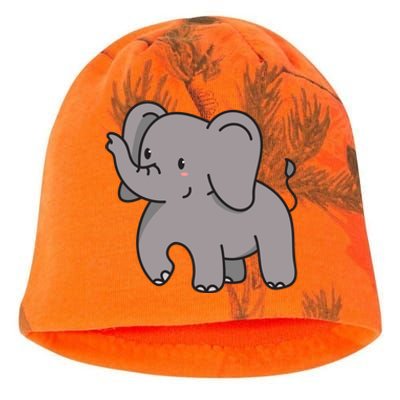 Grey Elephant For Elephant Fans And Mammoth Friends Gift Kati - Camo Knit Beanie