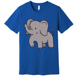 Grey Elephant For Elephant Fans And Mammoth Friends Gift Premium T-Shirt