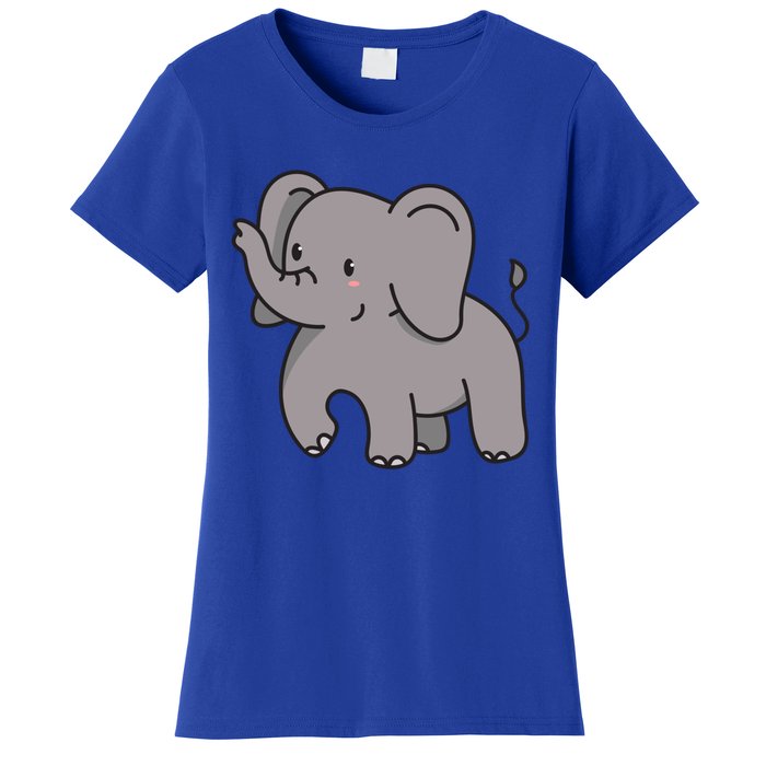 Grey Elephant For Elephant Fans And Mammoth Friends Gift Women's T-Shirt