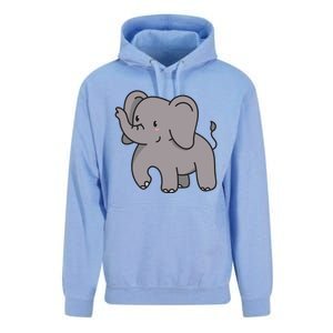 Grey Elephant For Elephant Fans And Mammoth Friends Gift Unisex Surf Hoodie