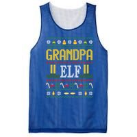 Grandpa Elf Funny Christmas Ugly Xmas Vintage Gift Mesh Reversible Basketball Jersey Tank