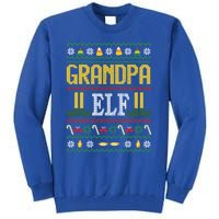 Grandpa Elf Funny Christmas Ugly Xmas Vintage Gift Tall Sweatshirt